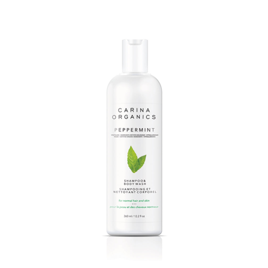 Peppermint Shampoo And Body Wash 360ml-Carina Organics-Live in the Light